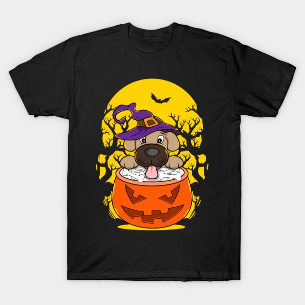 Halloween Puppy Wizard Cute Dog Obsessed T-Shirt by theperfectpresents